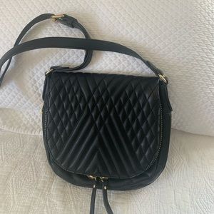 Vince Camuto Leather Black Cross Body Purse